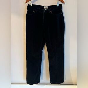 L.L. Bean Women's Black Pants velvet size 8